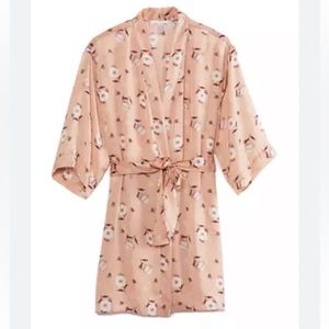 Flora 2pc by Flora Nikrooz Diedre Matte Wrap Robe & Shorts Set